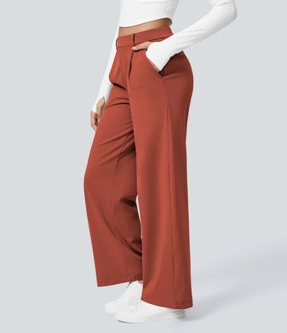 Caliah Signature - High Waist Wide-Leg Trousers