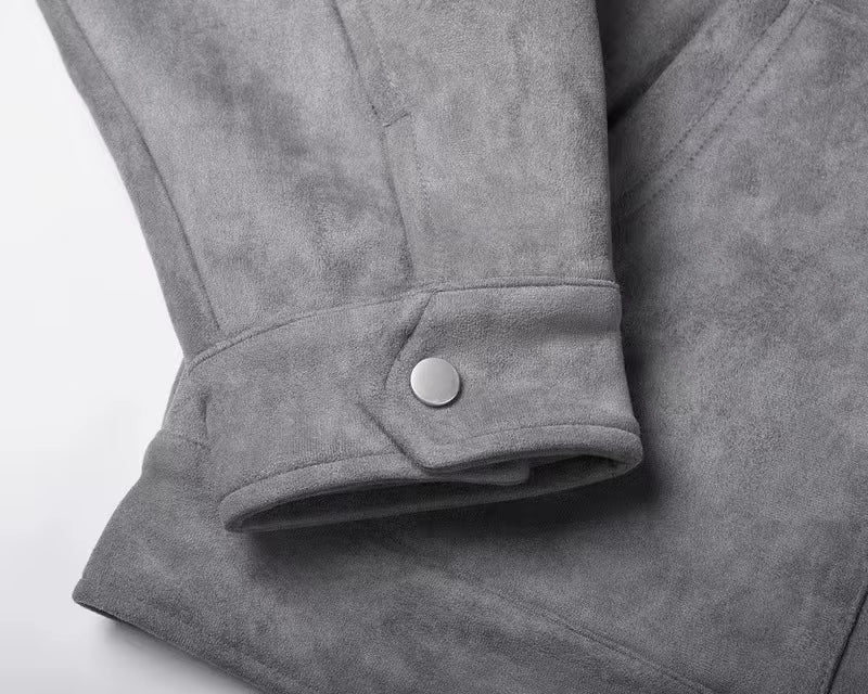 Caliah - Suede Jacket Oversized Bomber