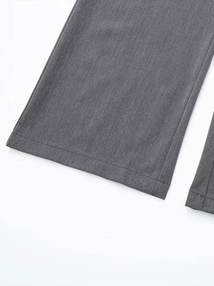Caliah - Women's High Waist Straight Leg Trousers