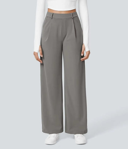 Caliah Signature - High Waist Wide-Leg Trousers