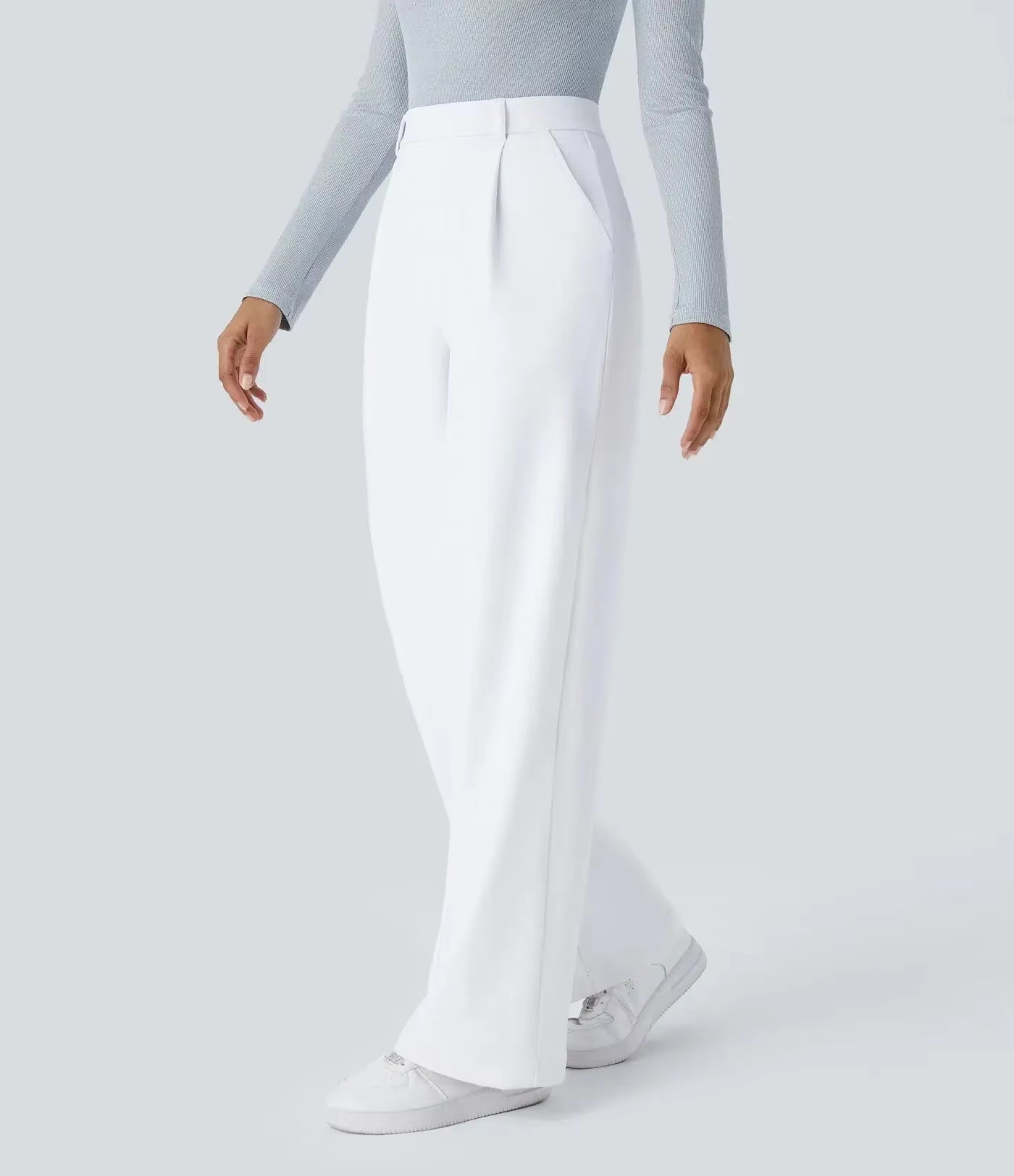 Caliah Signature - High Waist Wide-Leg Trousers