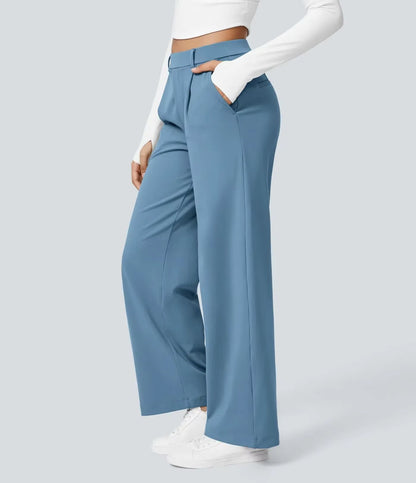 Caliah Signature - High Waist Wide-Leg Trousers