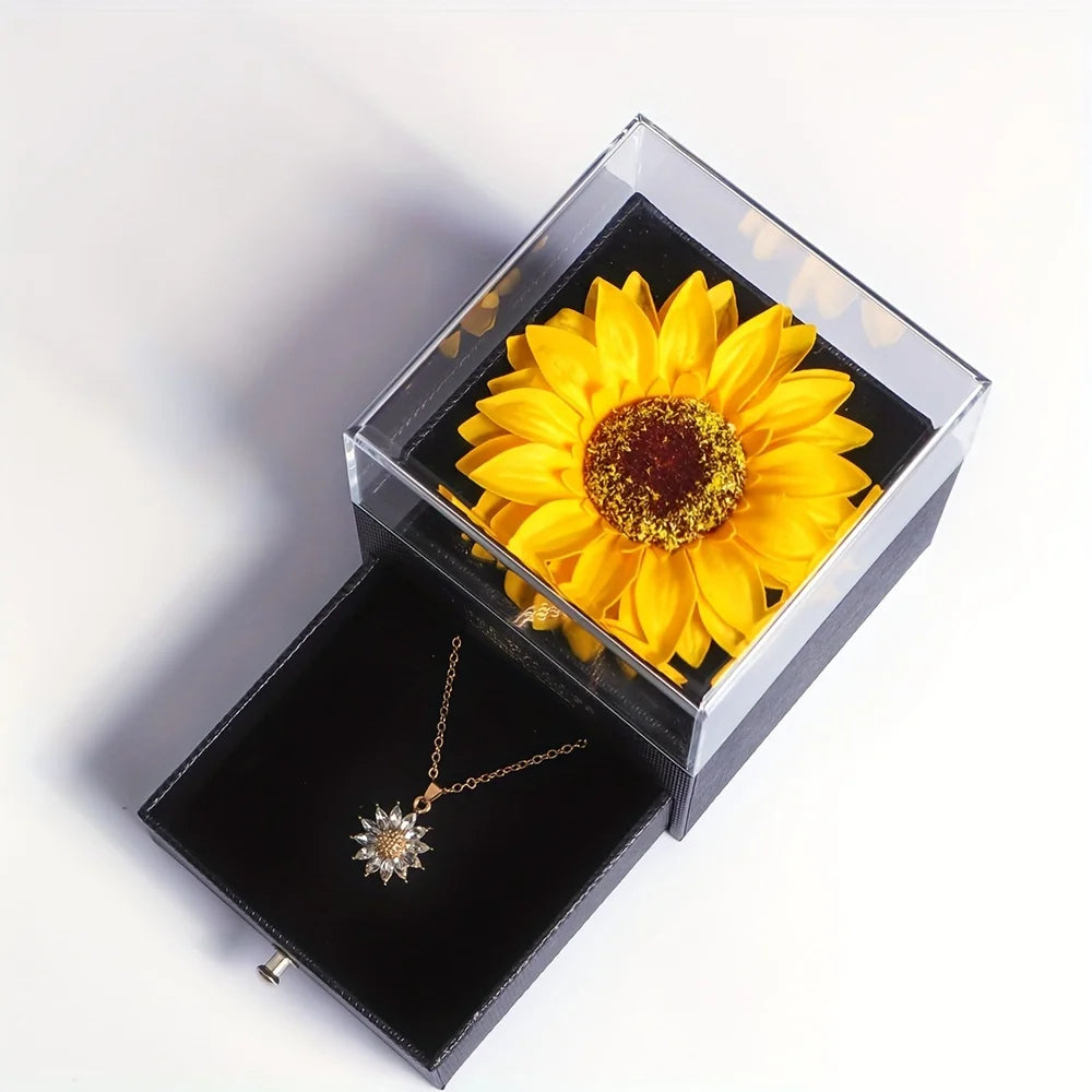 Sunflower Pendant Necklace