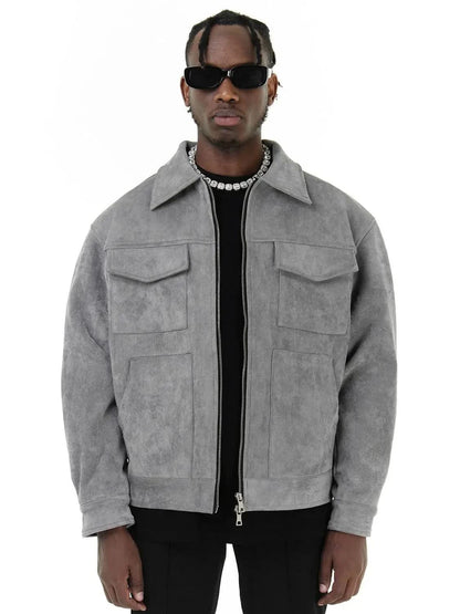 Caliah - Suede Jacket Oversized Bomber