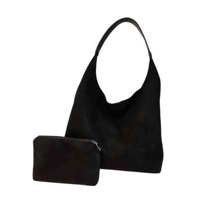 Caliah - Shoulder Tote Bag Set Suede Pure
