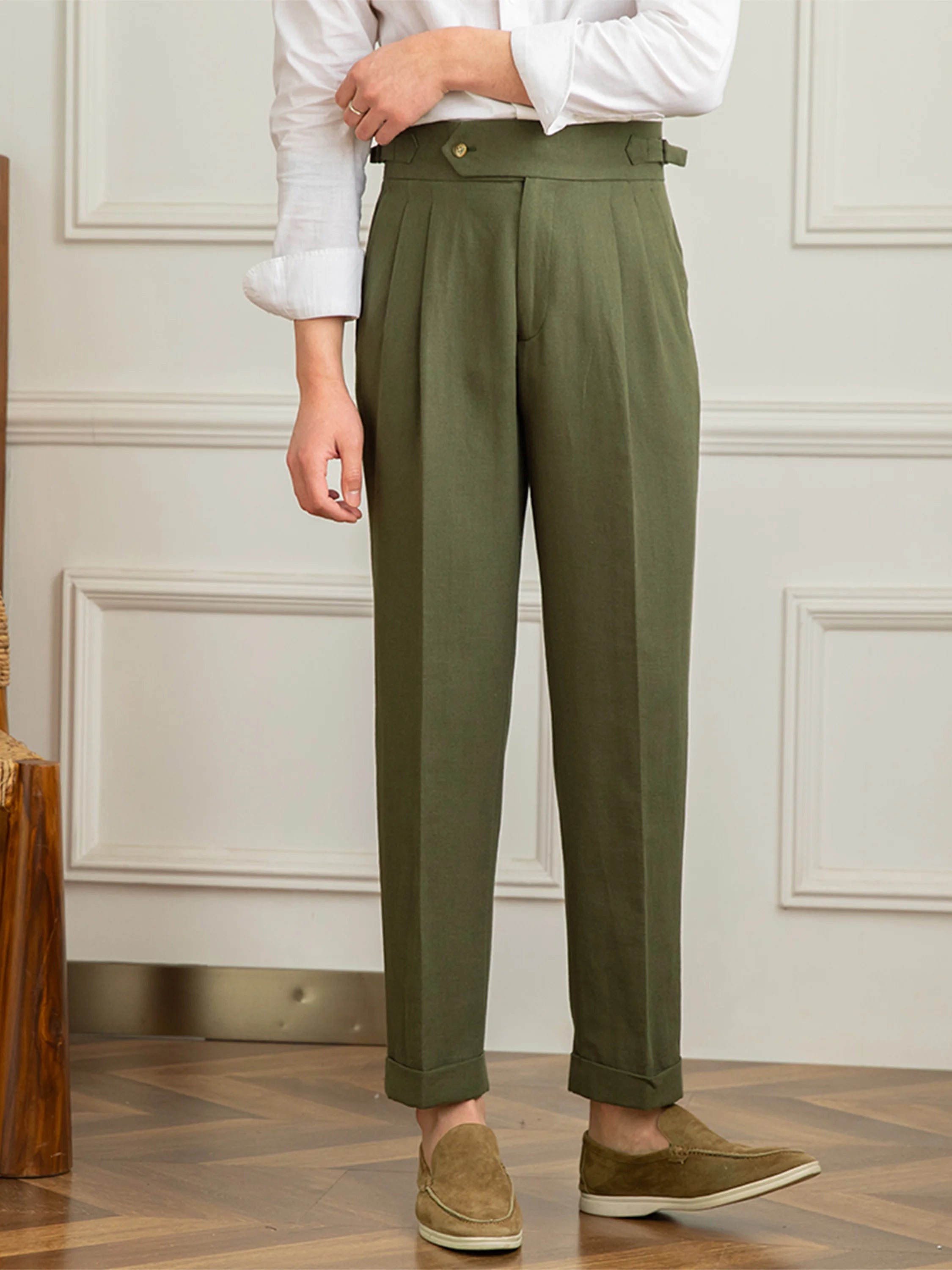 Caliah Premium High Waist Tailored Pants
