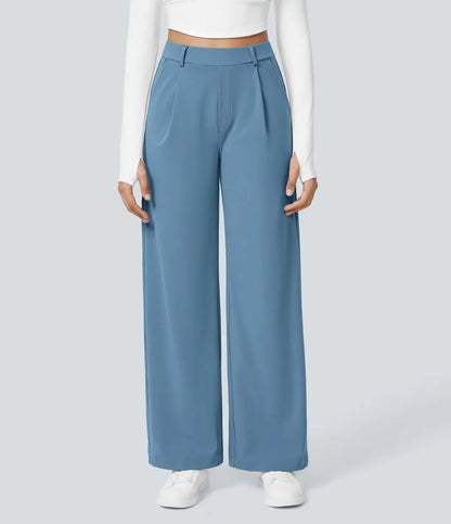 Caliah Signature - High Waist Wide-Leg Trousers