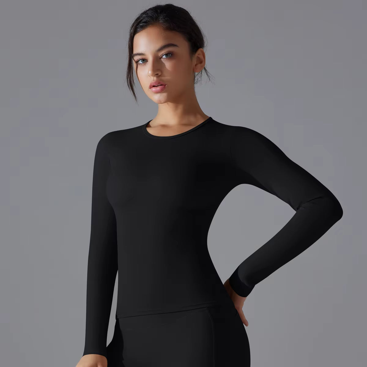 Caliah Gym - Elastic Long Sleeve Shirt Top