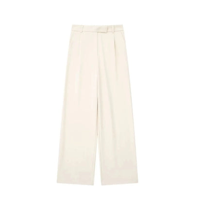 Caliah - Women's High Waist Straight Leg Trousers