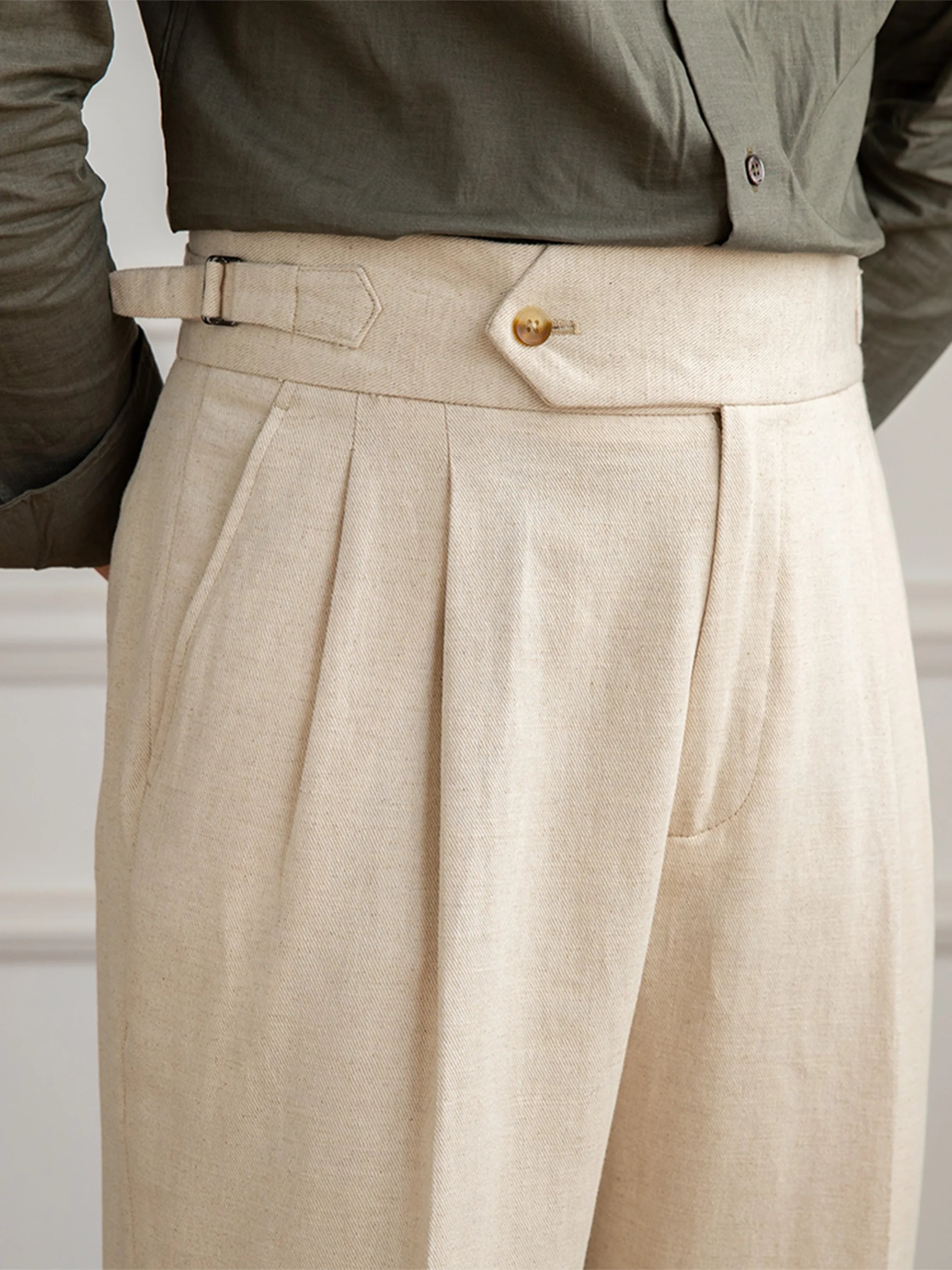 Caliah Premium High Waist Tailored Pants