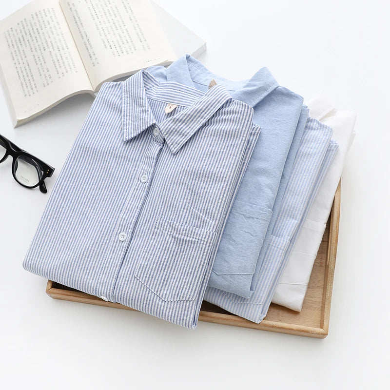 ZaLah - Women's Oxford Striped Shirt