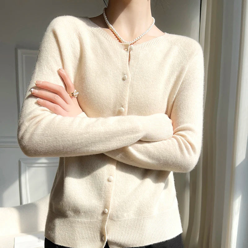 BELLA - Wool cardigans sweaters with knits