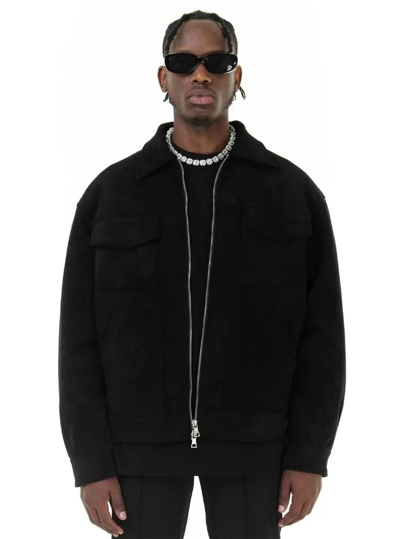 Caliah - Suede Jacket Oversized Bomber