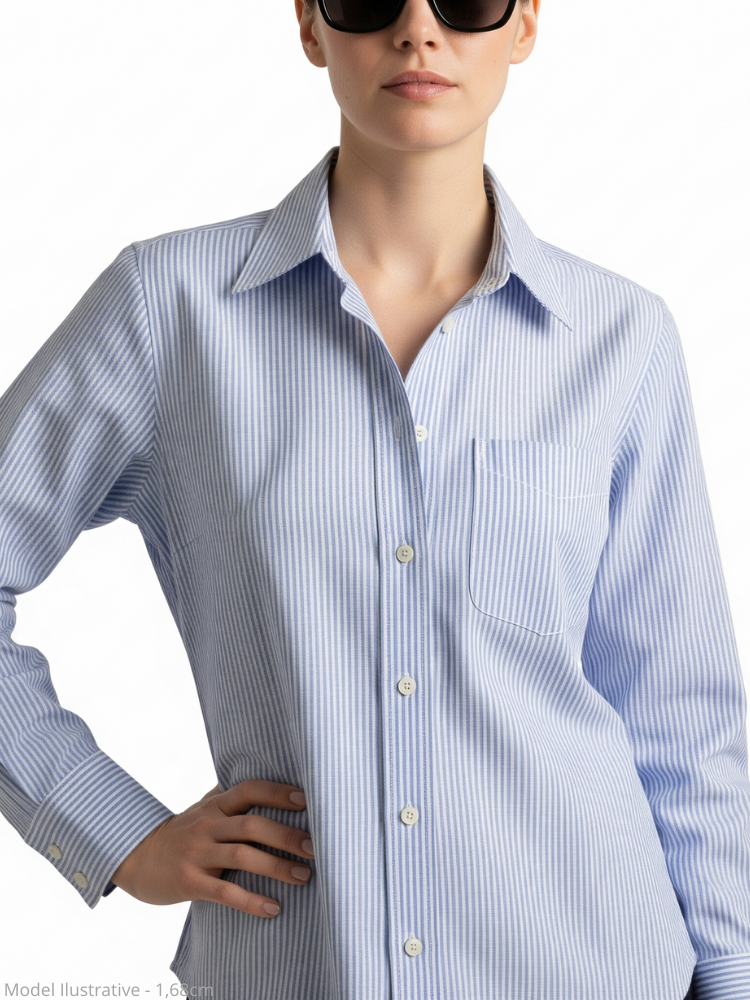 ZaLah - Women's Oxford Striped Shirt