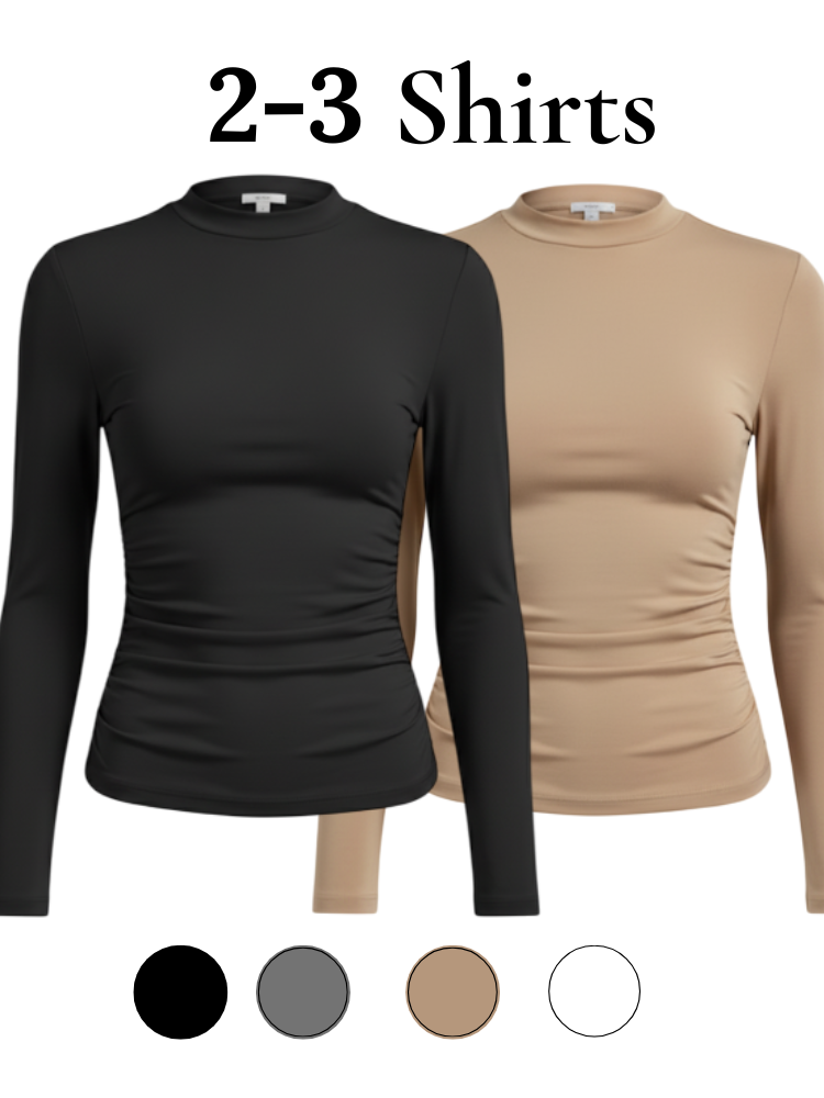 Caliah - Women’s Slim Fit Casual Top - Long Sleeve Tee