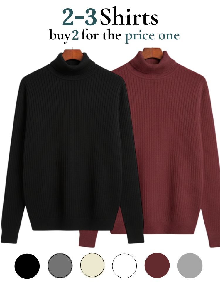 Maven - Knitted Long Sleeve Turtleneck Sweater