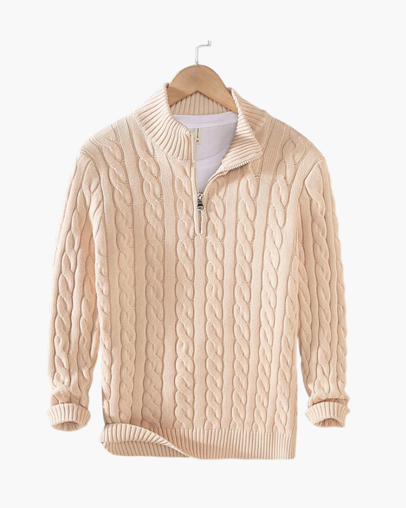 VEYRON HALF ZIP SWEATER