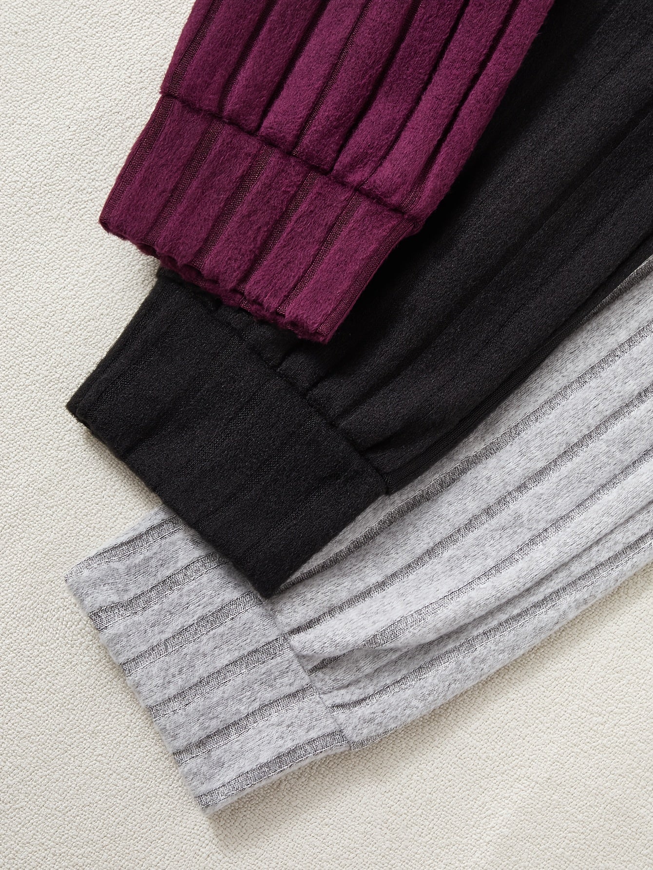 Women's 3 Piece Set – Ribbed Sweatshirt & Trousers