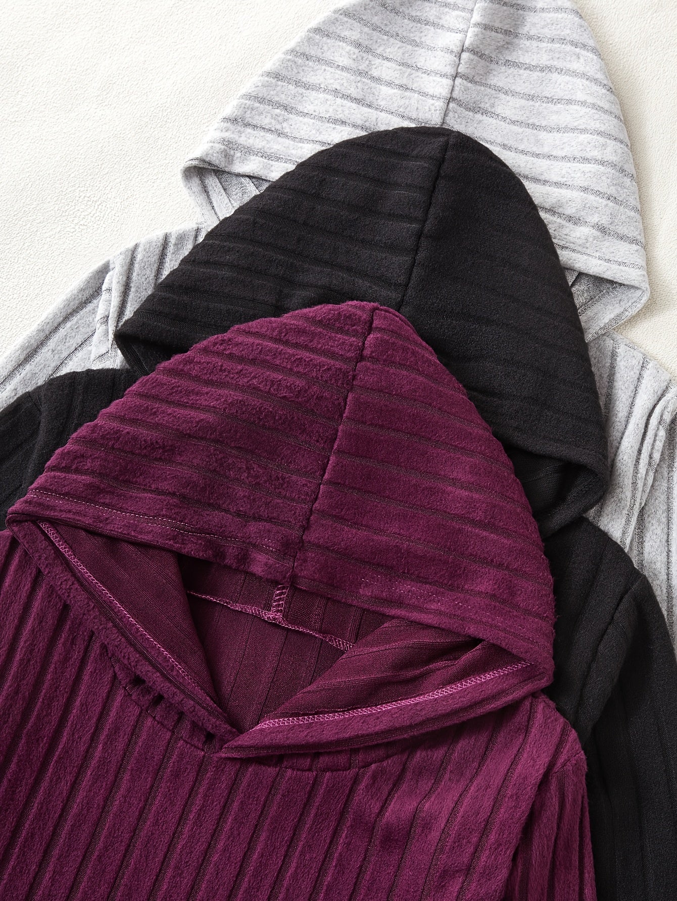 Women's 3 Piece Set – Ribbed Sweatshirt & Trousers