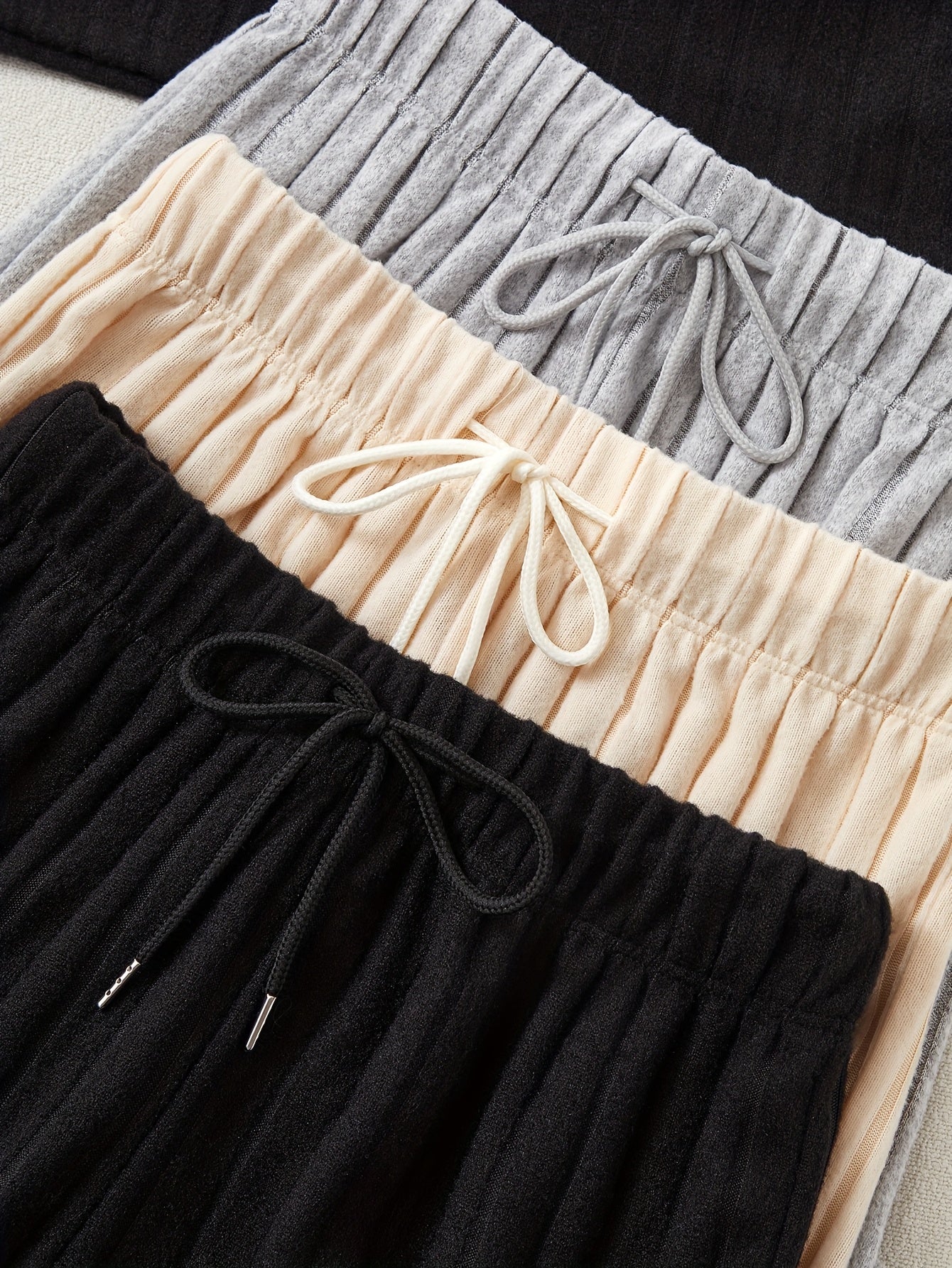 Women's 3 Piece Set – Ribbed Sweatshirt & Trousers