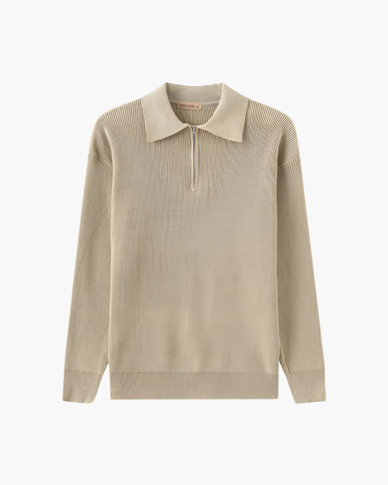 DRAVEN HALF ZIP SWEATER