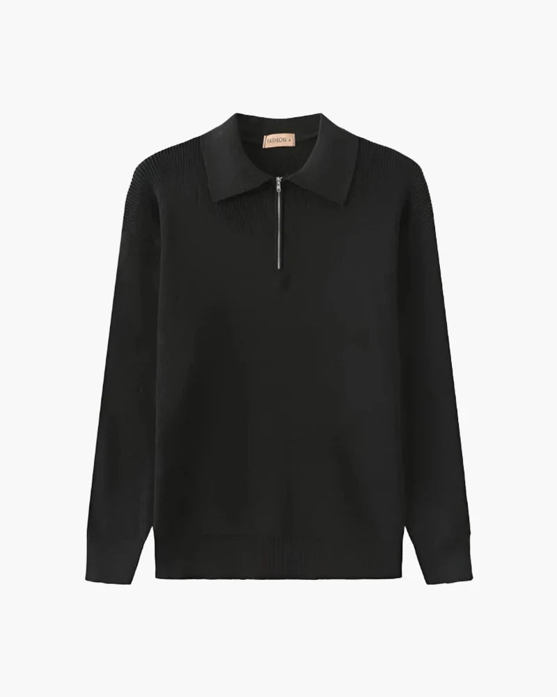 DRAVEN HALF ZIP SWEATER