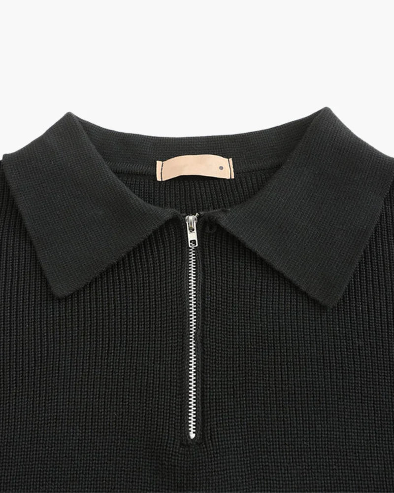 DRAVEN HALF ZIP SWEATER