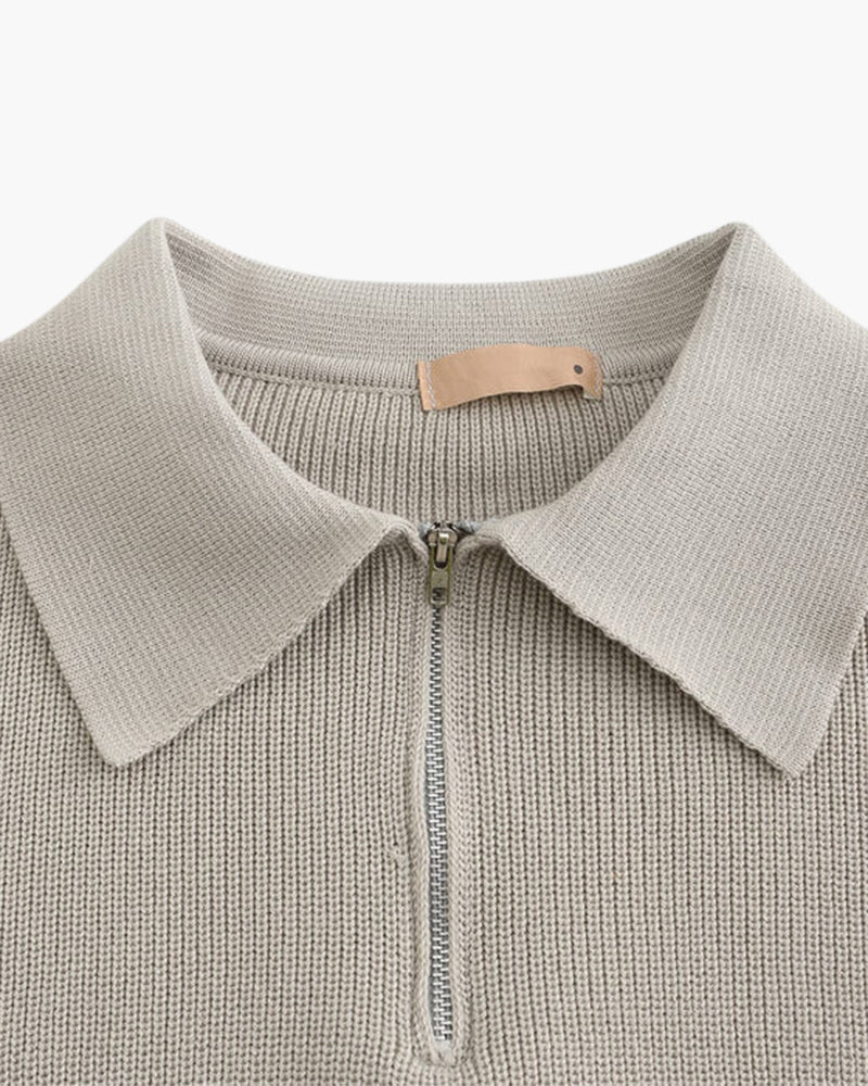 DRAVEN HALF ZIP SWEATER