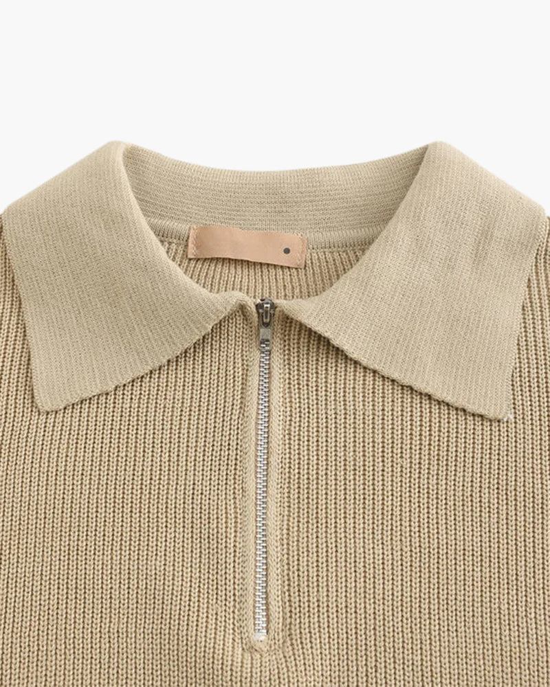 DRAVEN HALF ZIP SWEATER
