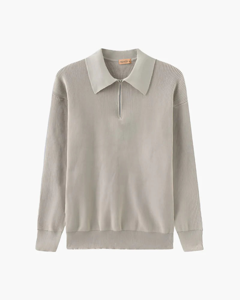 DRAVEN HALF ZIP SWEATER