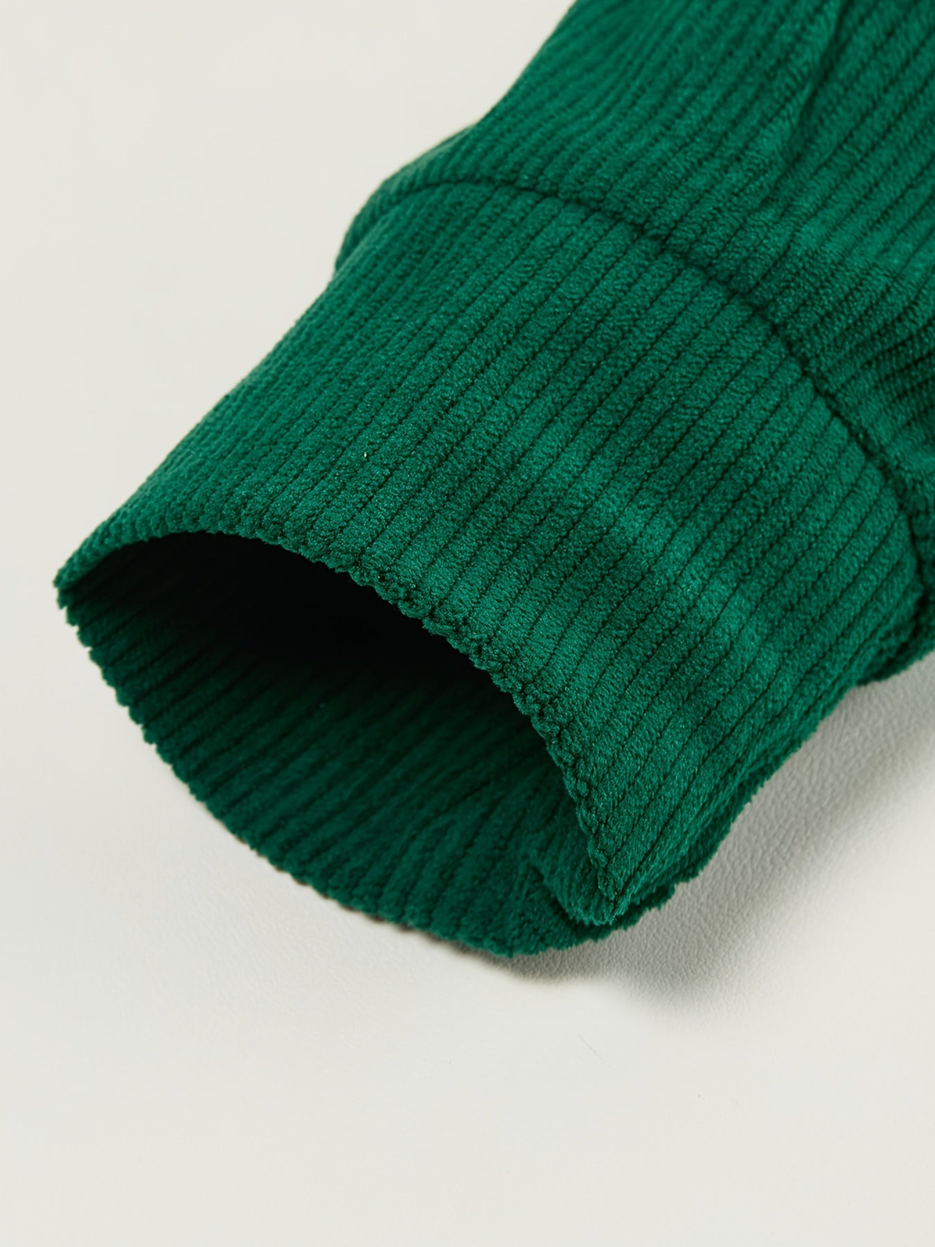 Caliah - Men's Corduroy Trousers & Half-Zip Jumper Set