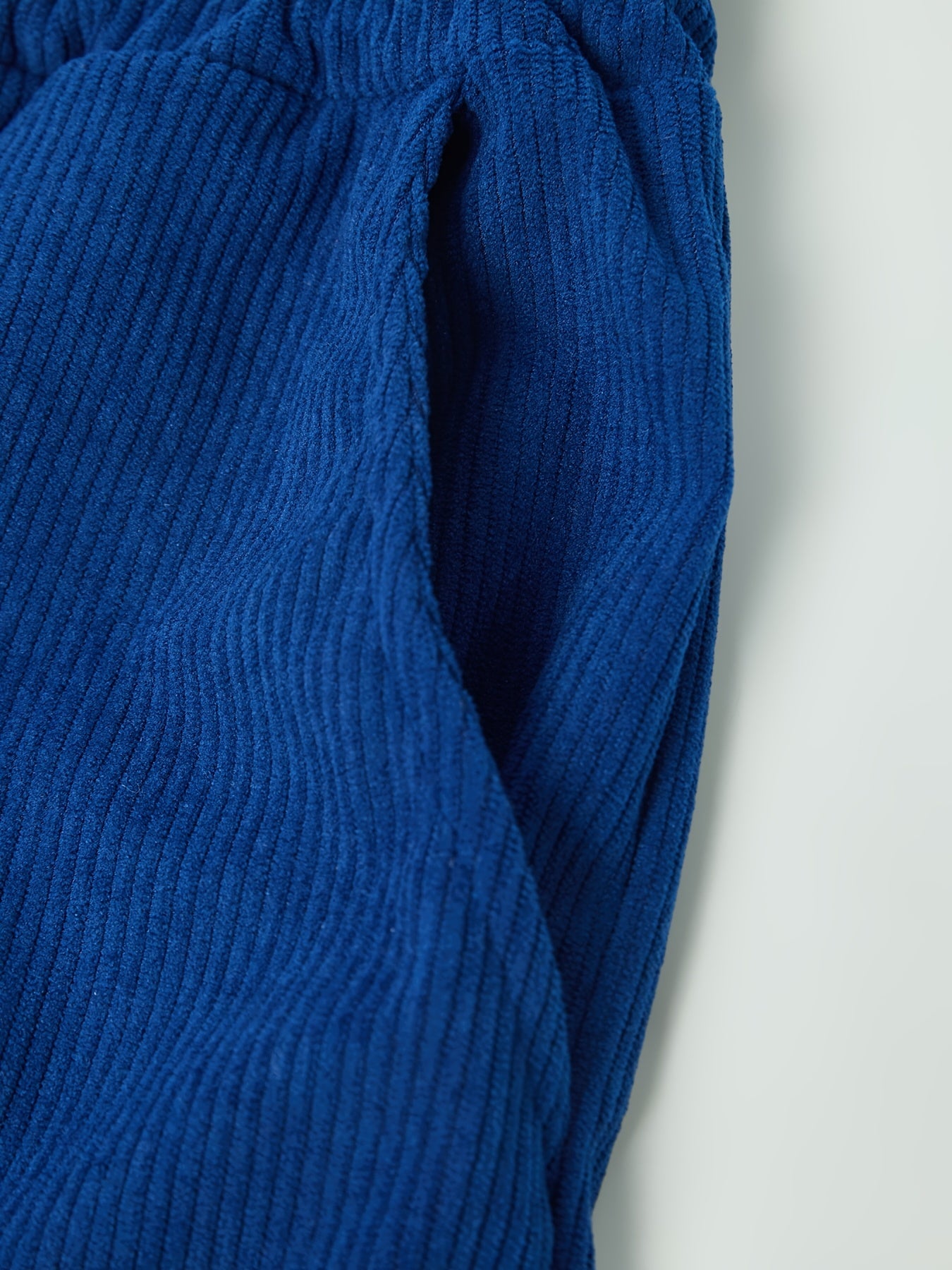 Caliah - Men's Corduroy Trousers & Half-Zip Jumper Set