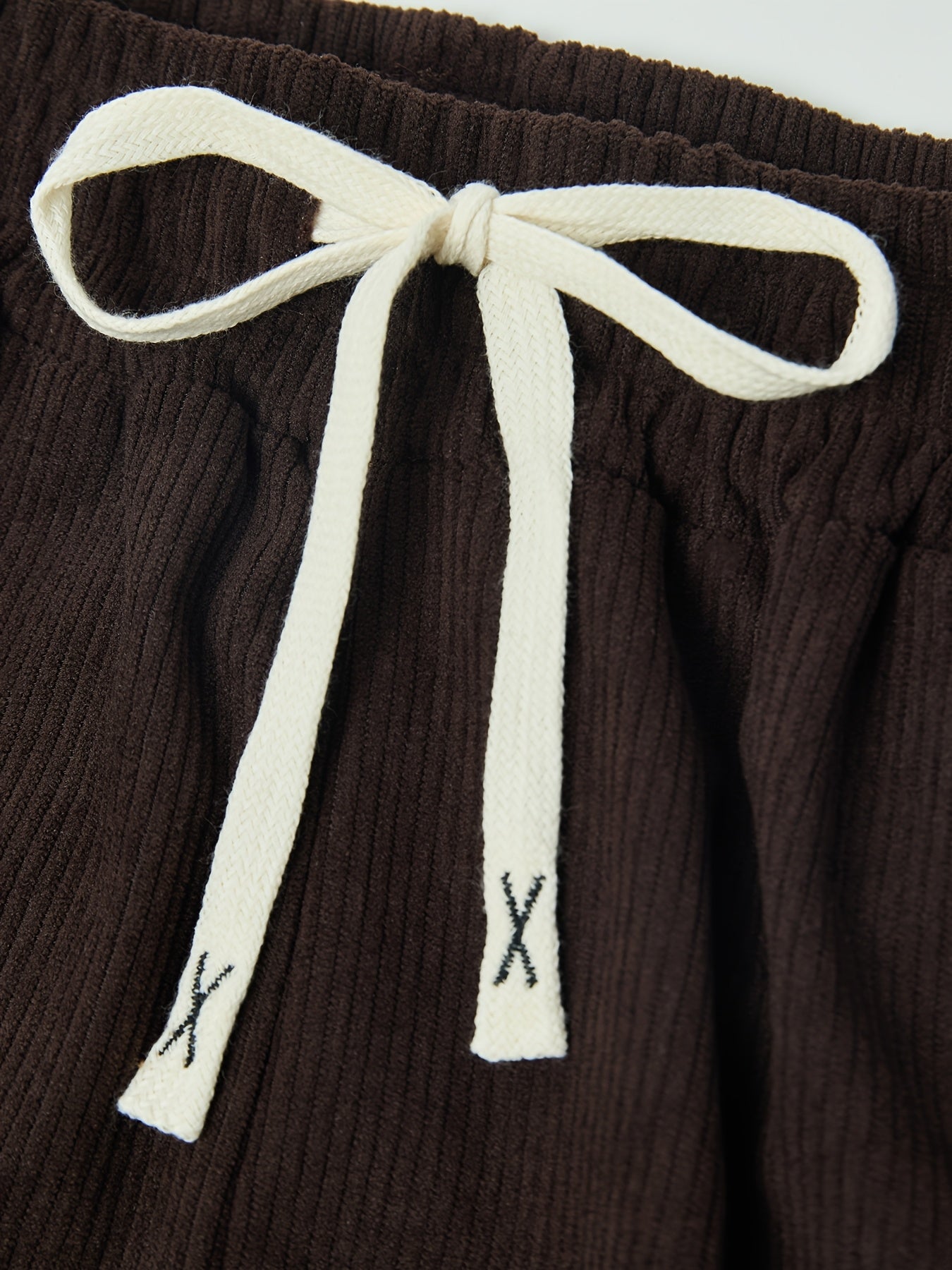 Caliah - Men's Corduroy Trousers & Half-Zip Jumper Set