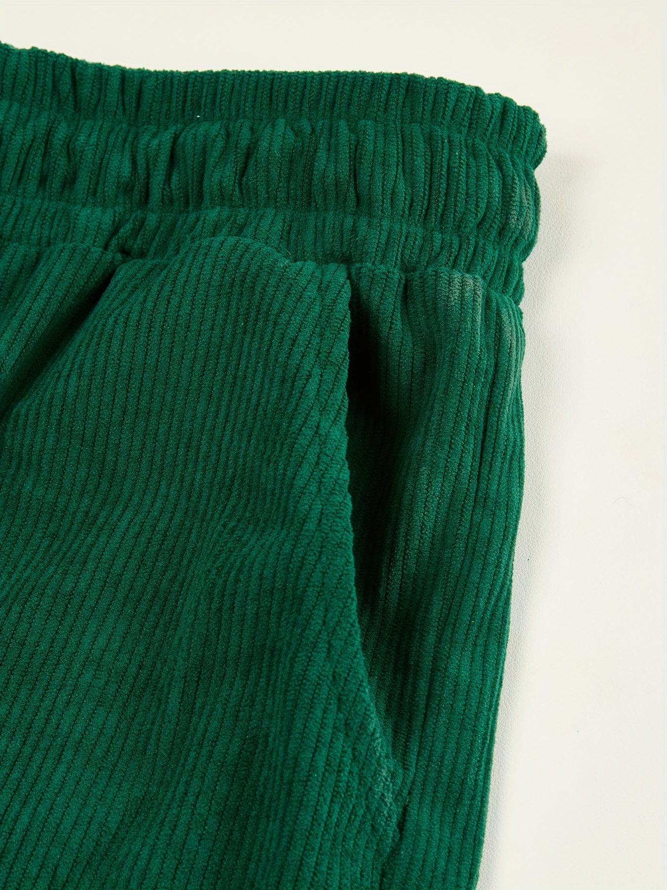 Caliah - Men's Corduroy Trousers & Half-Zip Jumper Set