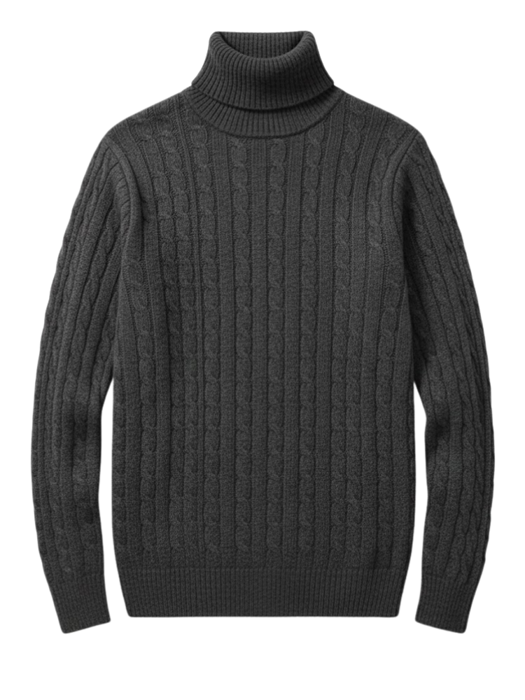 Caliah Classic – Winter Turtleneck Sweater & Trousers Set