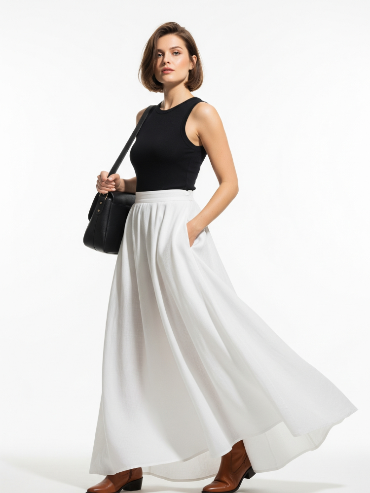 Caliah A-Line Maxi Skirt